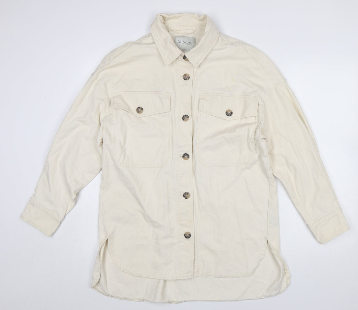 Womens UK Size S George Ivory Basic Jacket