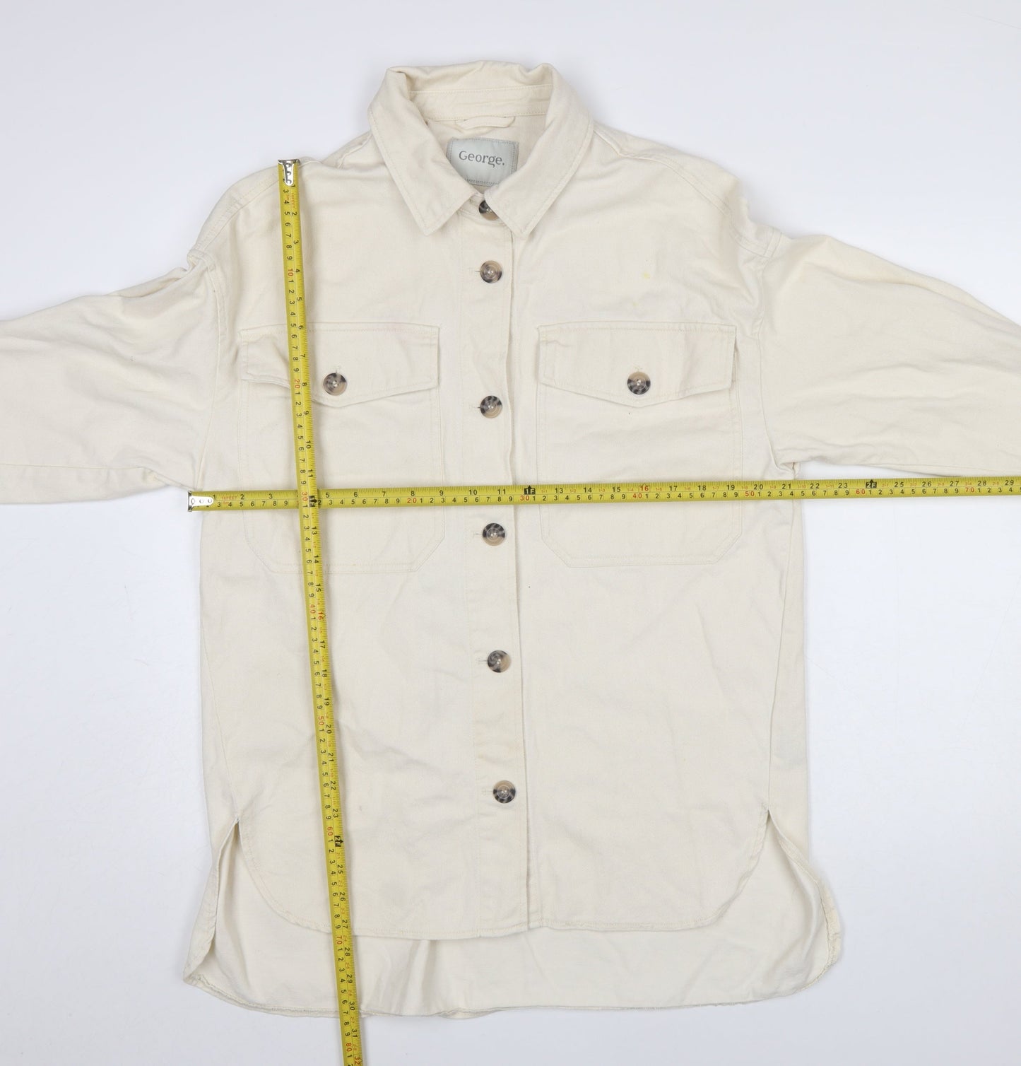 Womens UK Size S George Ivory Basic Jacket