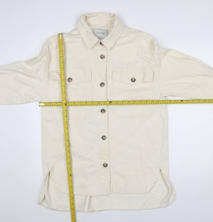 Womens UK Size S George Ivory Basic Jacket