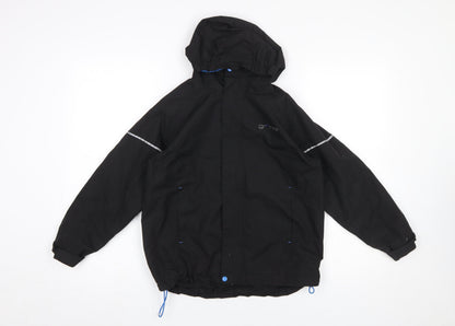 Boys UK Size 9-10 Years Granite Outdoors Black Rain Coat