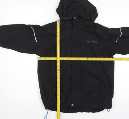 Boys UK Size 9-10 Years Granite Outdoors Black Rain Coat