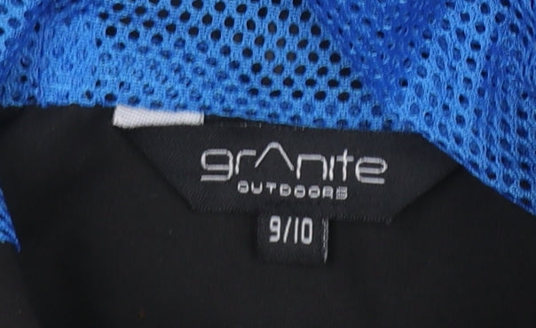 Boys UK Size 9-10 Years Granite Outdoors Black Rain Coat