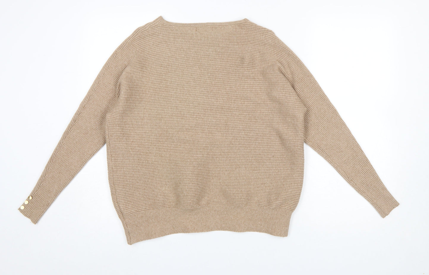 Womens UK Size S Primark Beige Pullover Jumper
