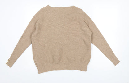 Womens UK Size S Primark Beige Pullover Jumper