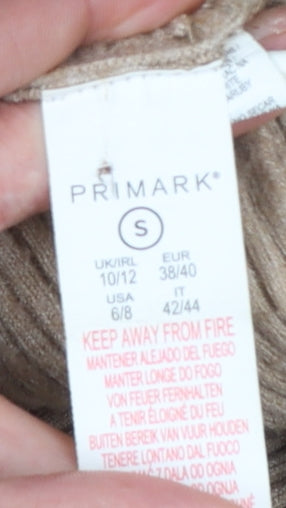 Womens UK Size S Primark Beige Pullover Jumper