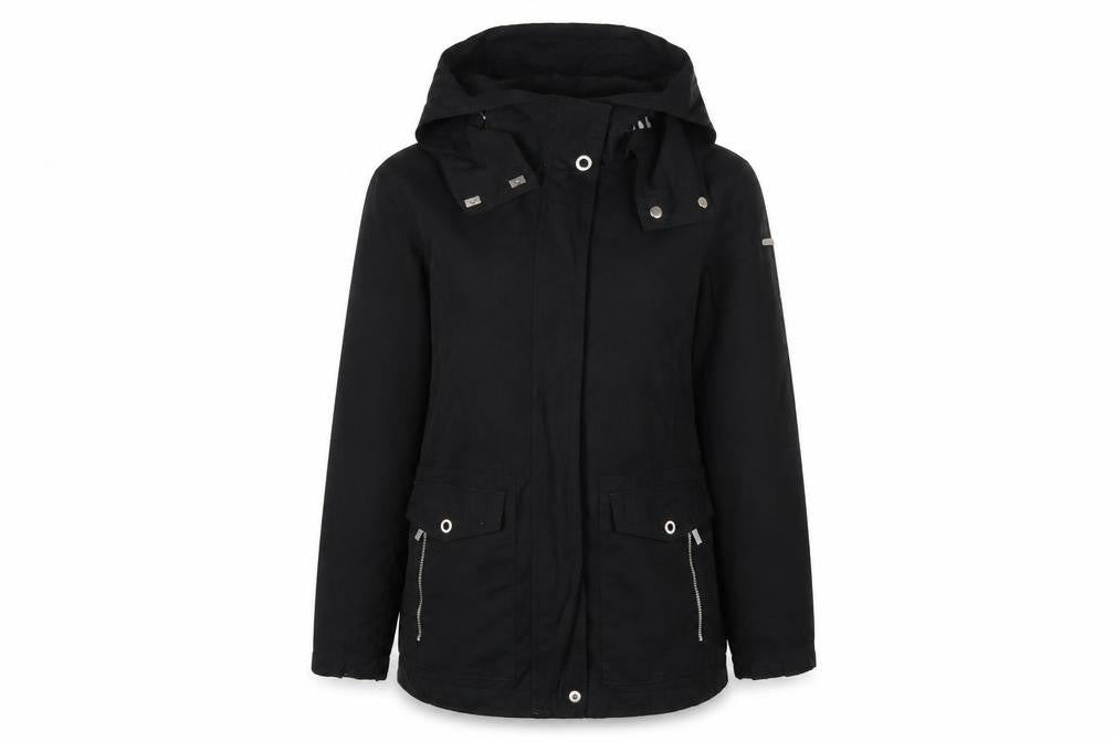 Womens UK Size 10 Esprit Black Parka Coat