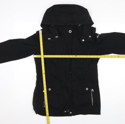 Womens UK Size 10 Esprit Black Parka Coat