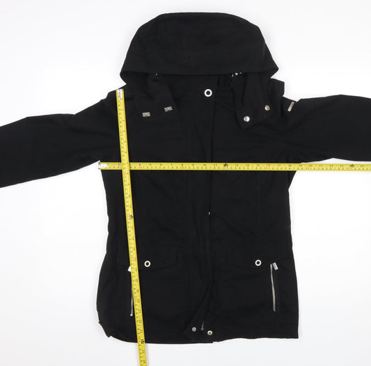 Womens UK Size 10 Esprit Black Parka Coat