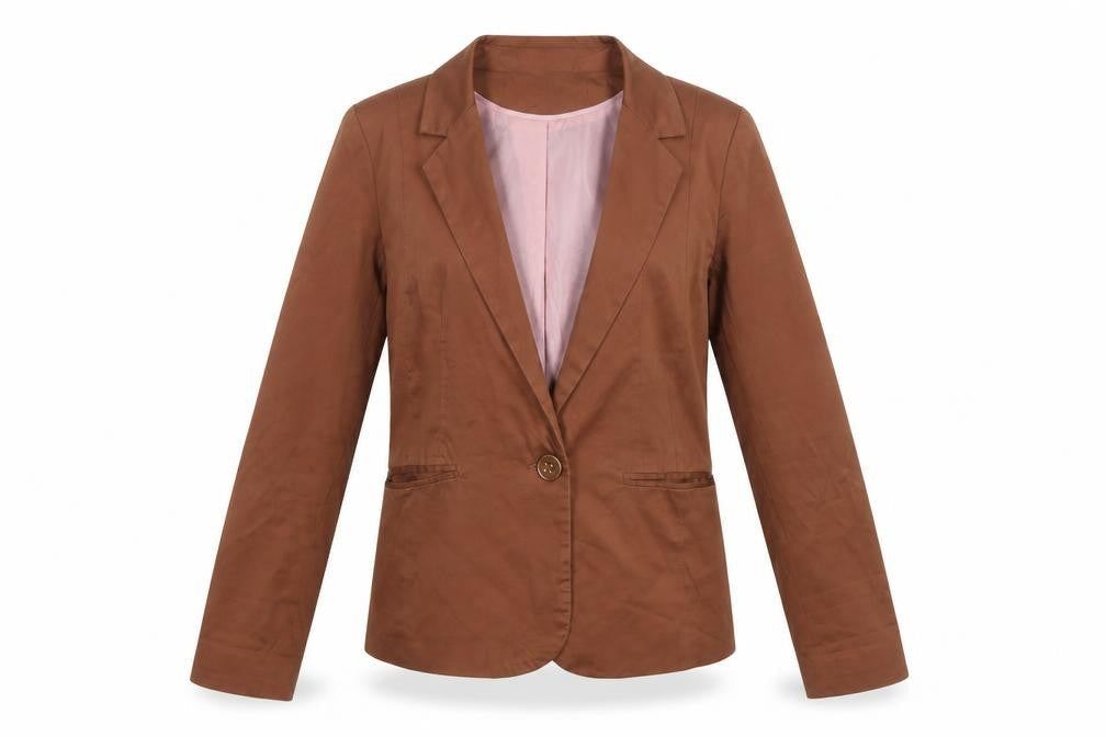 Womens UK Size 10 Atmosphere Regular Brown Blazer