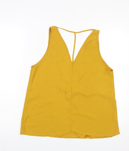 Womens UK Size 12 River Island Yellow Camisole Tank