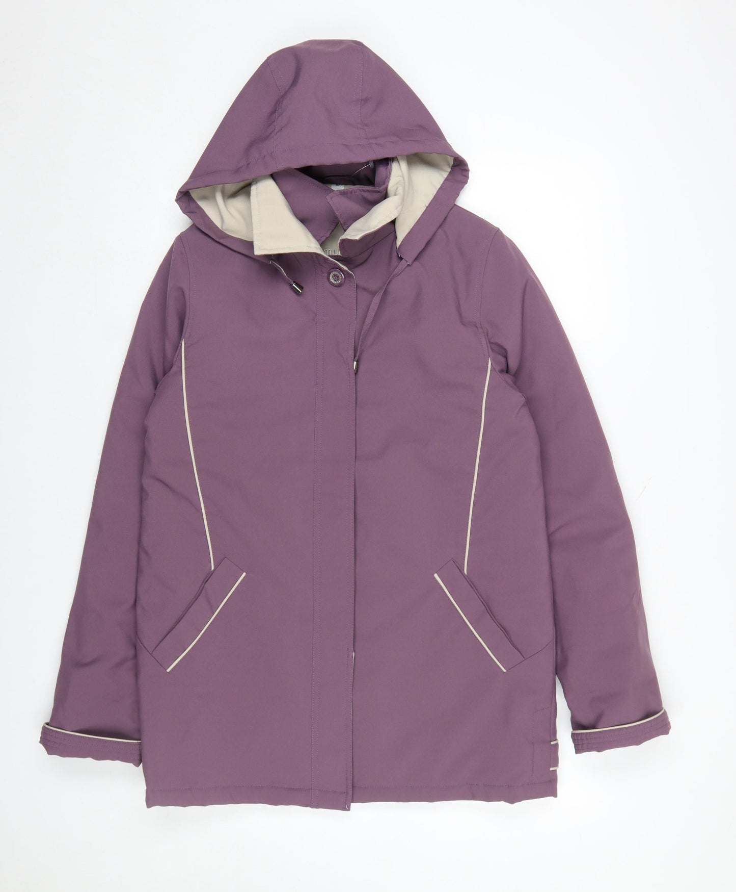 Womens UK Size 10 Klassik Clothing Purple Parka Coat