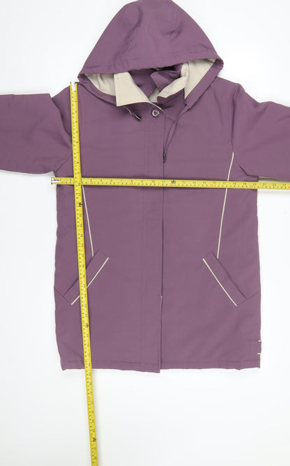 Womens UK Size 10 Klassik Clothing Purple Parka Coat