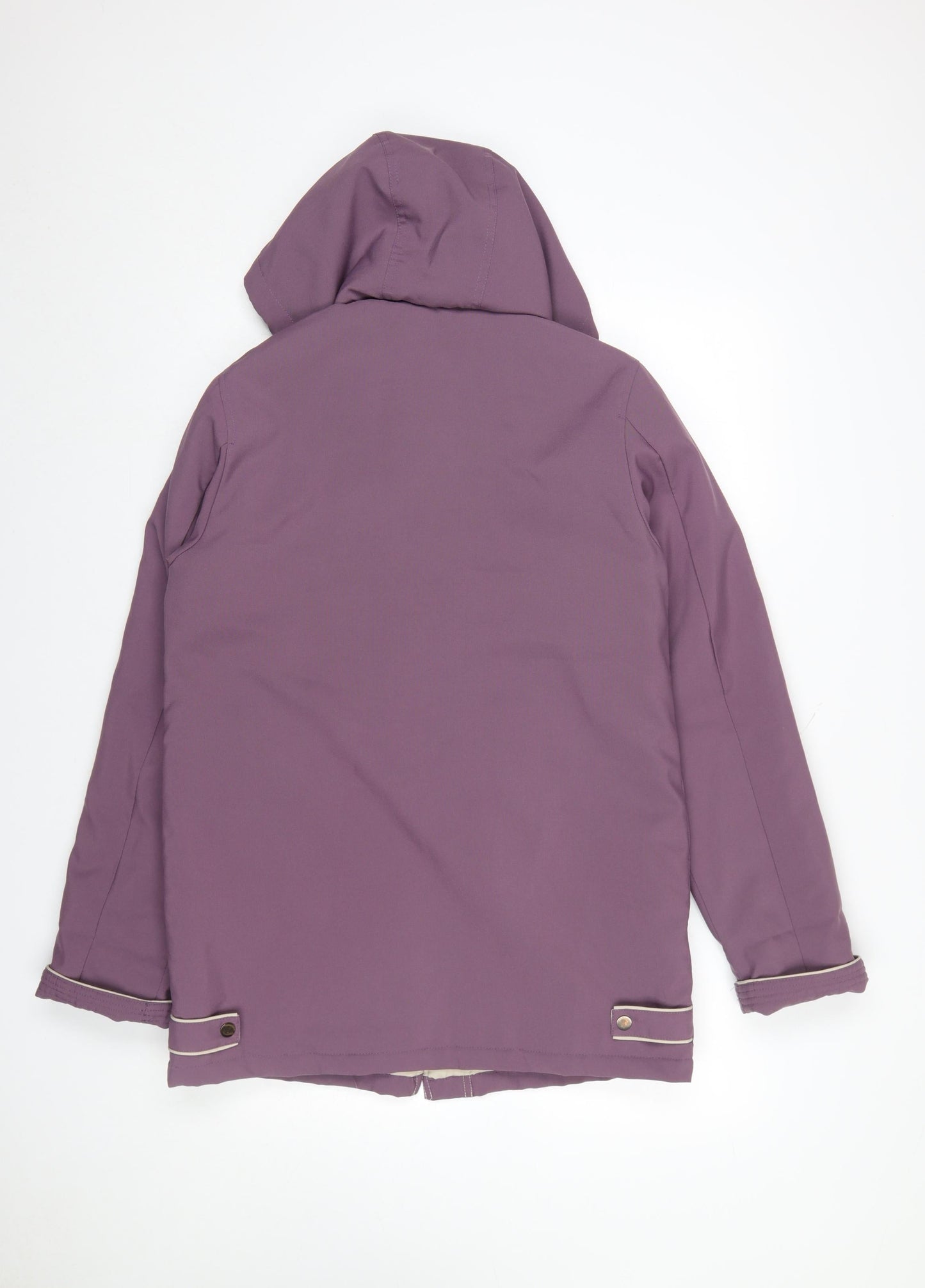 Womens UK Size 10 Klassik Clothing Purple Parka Coat