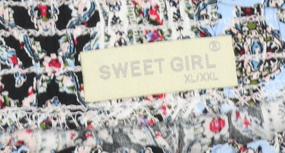 Womens UK Size XL Sweet Girl Relaxed Fit Paperbag Shorts