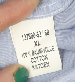 Mens UK Collar Size XL Marco Capelli Smart Blue  Dress Shirt