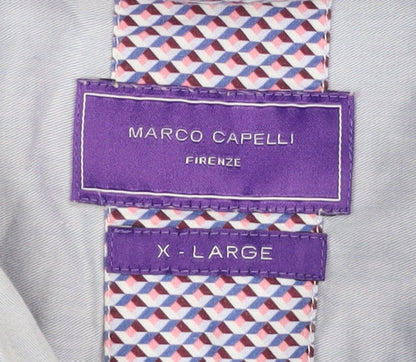 Mens UK Collar Size XL Marco Capelli Smart Blue  Dress Shirt
