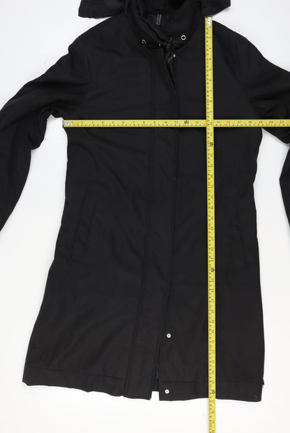 Womens UK Size 12 ReSET Black Rain Coat