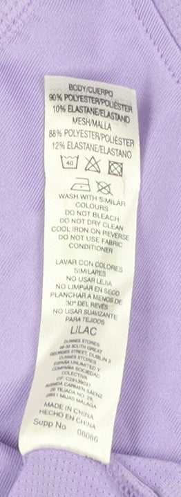 Mens UK Size XS Dunnes Purple Gym & Training Running & Jogging Yoga T-Shirt