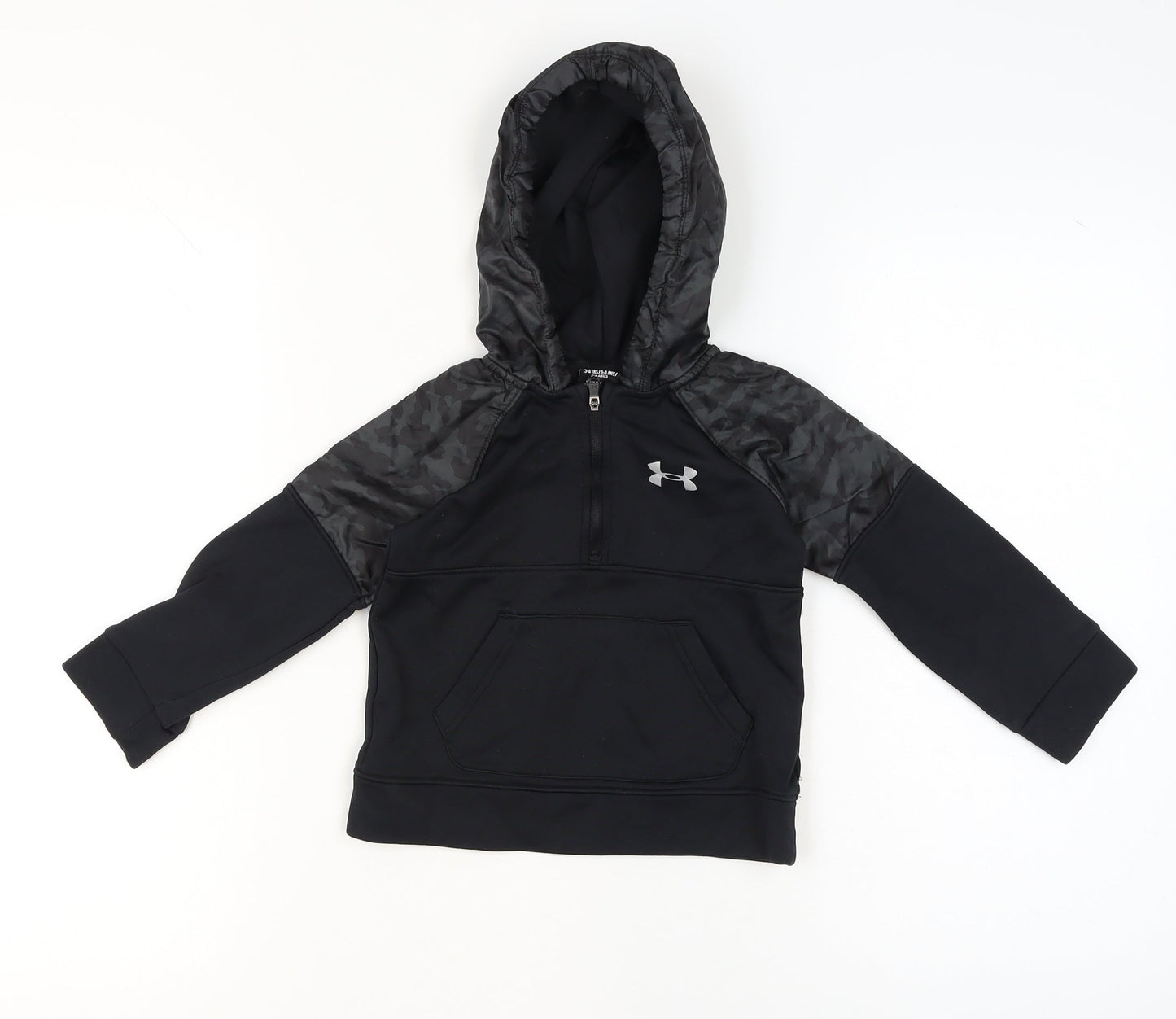 Boys UK Size 3-4 Years Under armour Black Pullover Hoodie