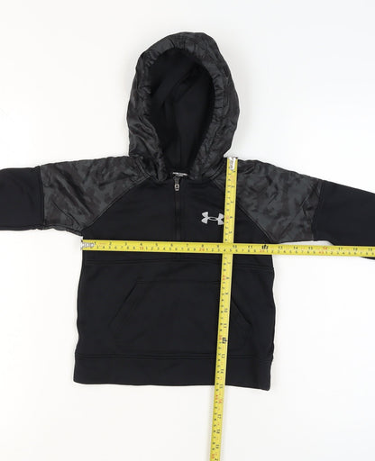 Boys UK Size 3-4 Years Under armour Black Pullover Hoodie