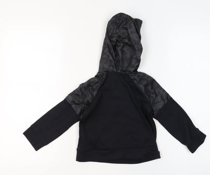 Boys UK Size 3-4 Years Under armour Black Pullover Hoodie