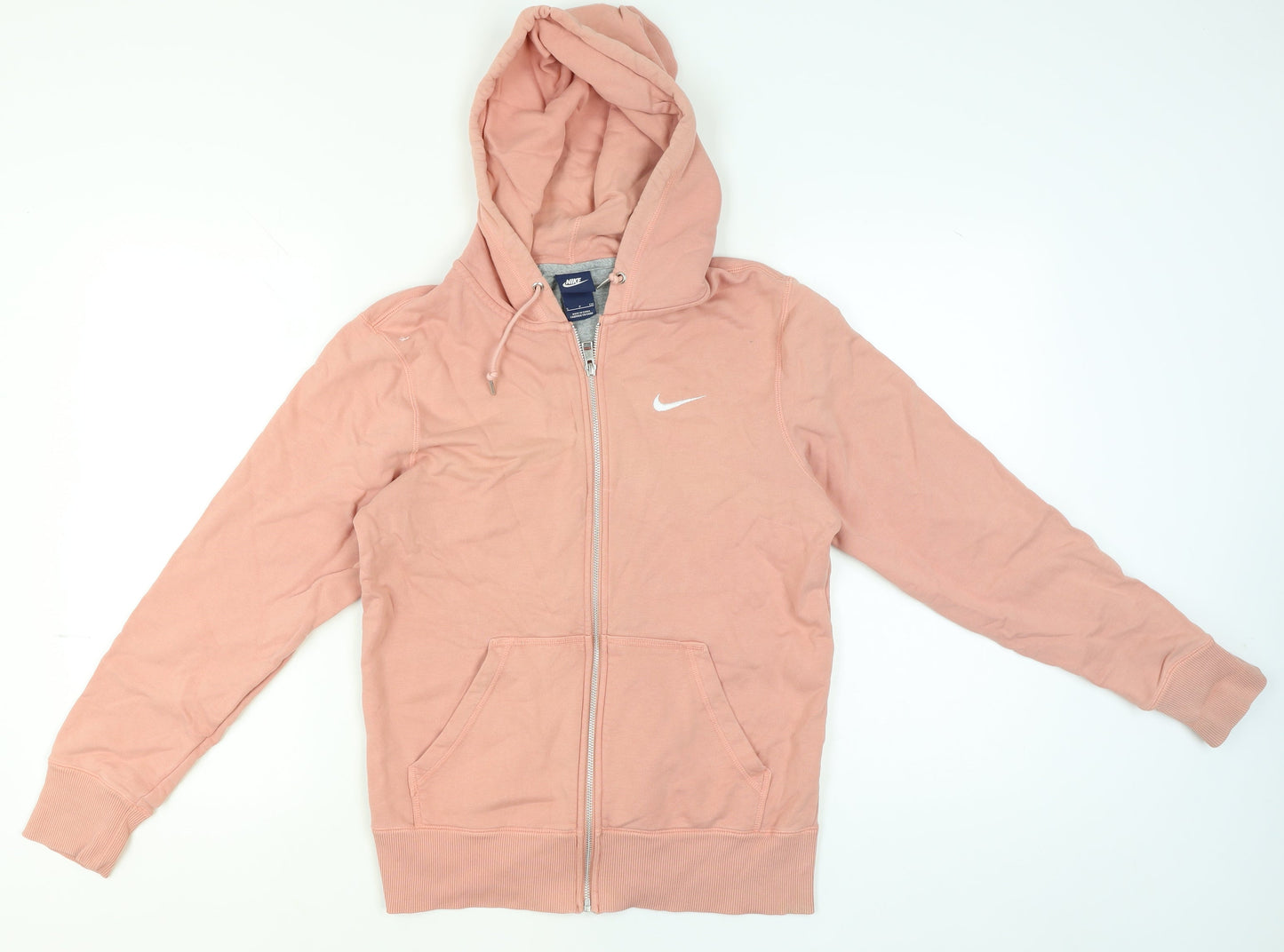 Womens UK Size S Nike Pink Full Zip Hoodie