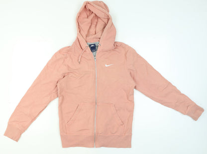 Womens UK Size S Nike Pink Full Zip Hoodie