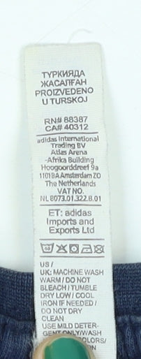Mens UK Size L adidas Blue  T-Shirt