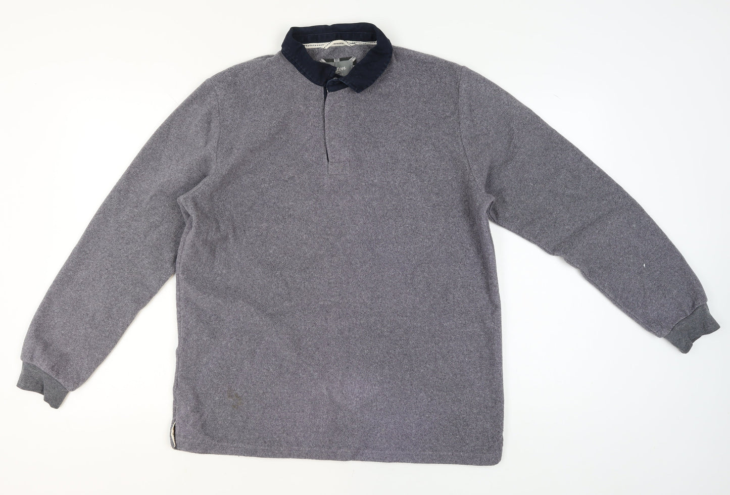 Mens UK Size L Cotton Traders Grey Pullover Jumper