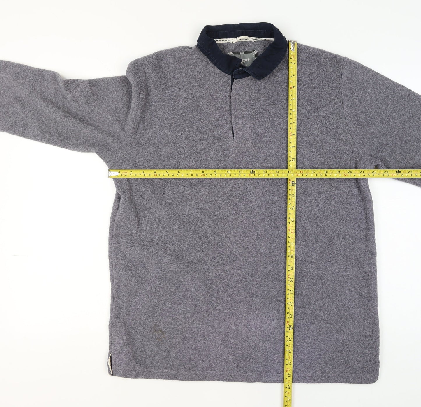 Mens UK Size L Cotton Traders Grey Pullover Jumper