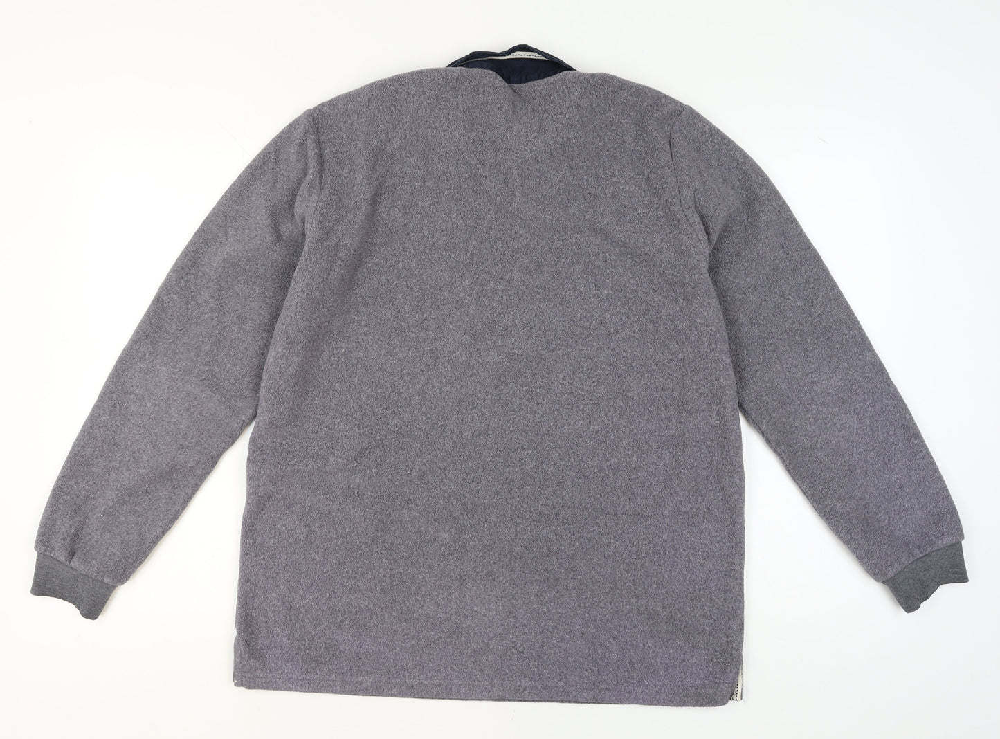 Mens UK Size L Cotton Traders Grey Pullover Jumper