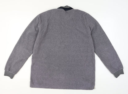 Mens UK Size L Cotton Traders Grey Pullover Jumper