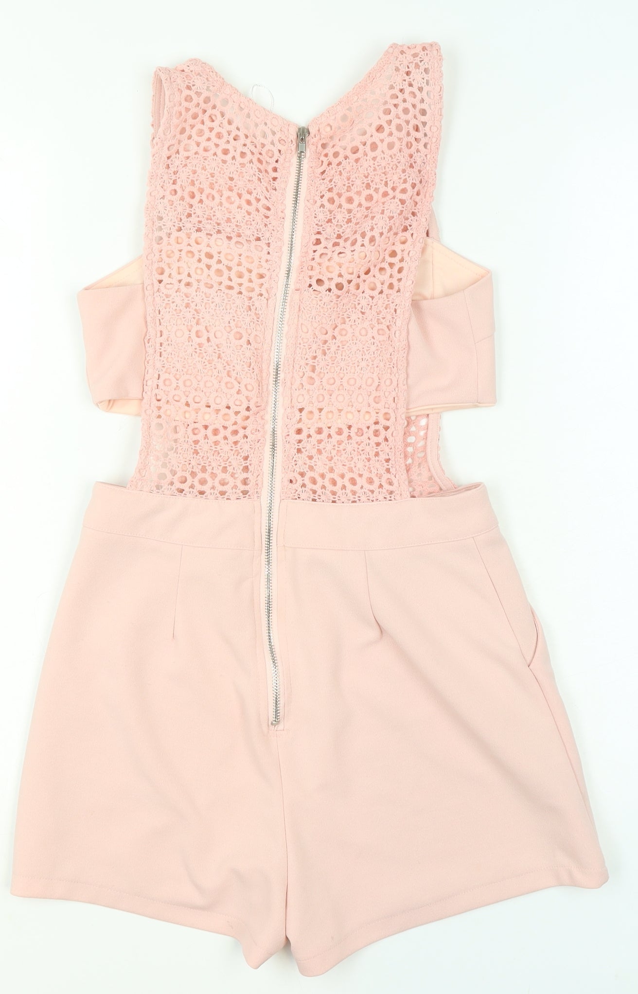 Womens UK Size M Cherry Koko One-Piece Pink Playsuit
