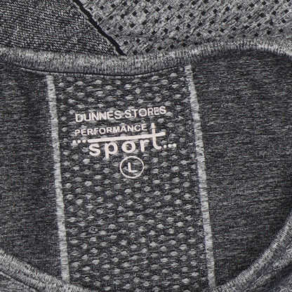 Womens UK Size L Dunnes Stores Grey Gym & Training Running & Jogging Yoga T-Shir