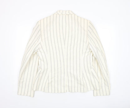 Womens UK Size 14 Sticky Fingers Regular Ivory Blazer
