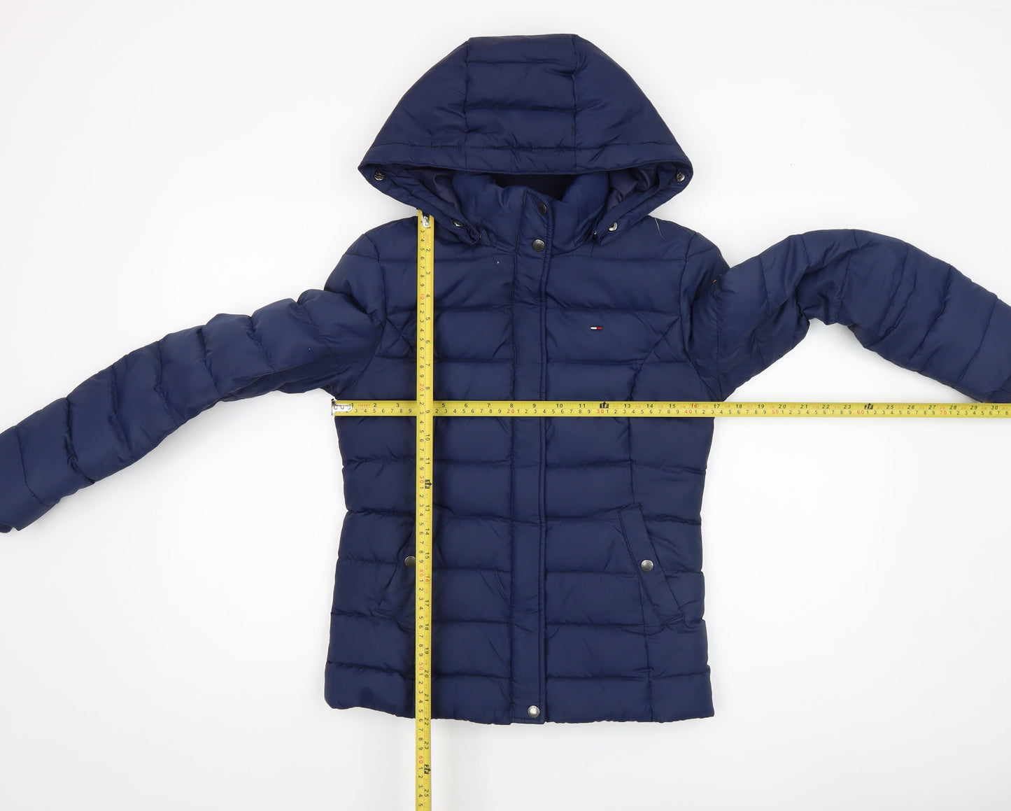 Womens UK Size XS Hilfiger Denim Blue Puffer Jacket