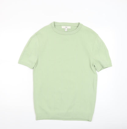 Mens UK Size L River Island Green Pullover Jumper
