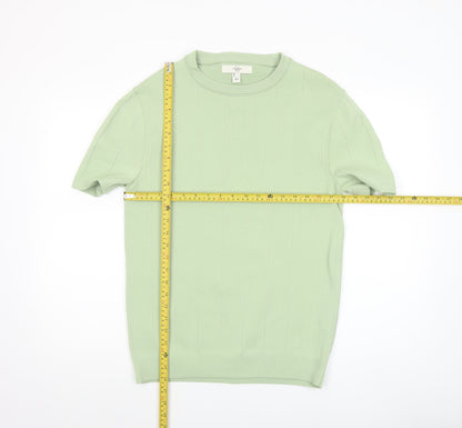 Mens UK Size L River Island Green Pullover Jumper
