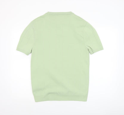 Mens UK Size L River Island Green Pullover Jumper