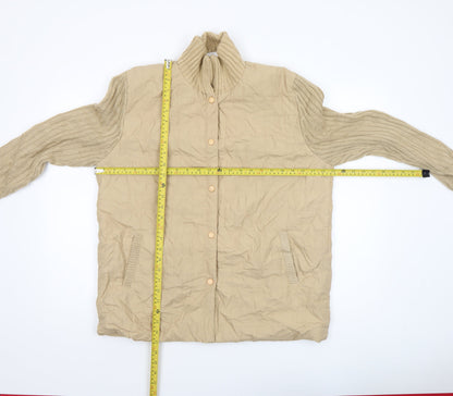Womens UK Size L Damart Beige Quilted Coat
