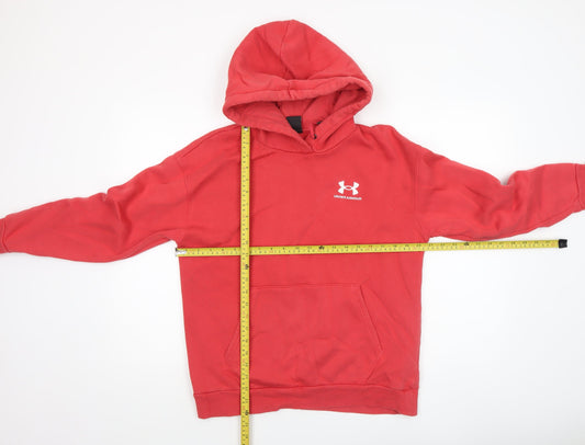 Boys UK Size S Under armour Red Pullover Hoodie