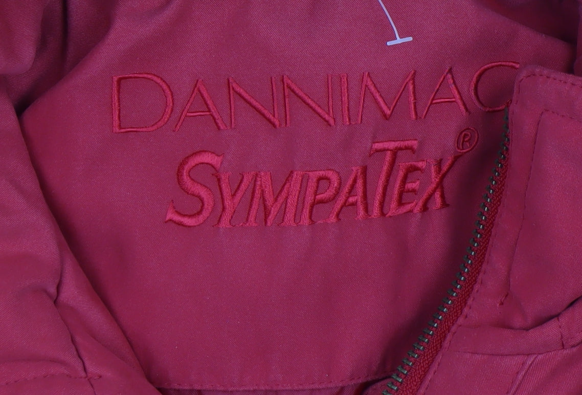 Womens UK Size M Dannimac Red Parka Coat