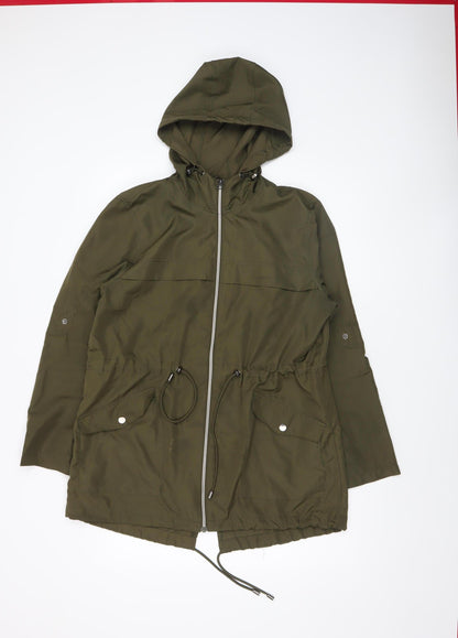 Womens UK Size S Primark Green Parka Coat