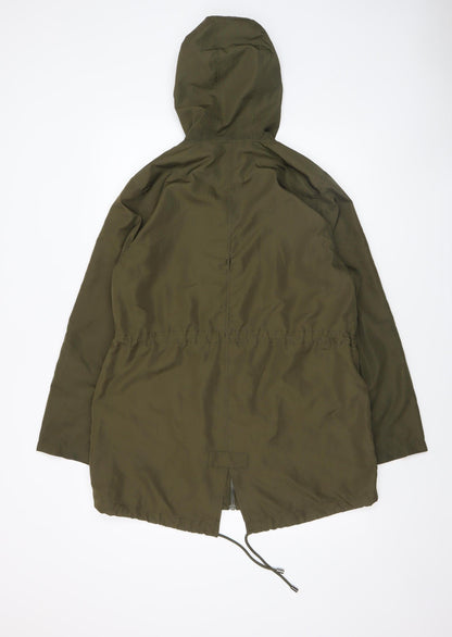 Womens UK Size S Primark Green Parka Coat