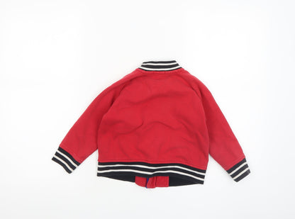 Boys UK Size 4 Years Ralph Lauren Red Bomber Jacket