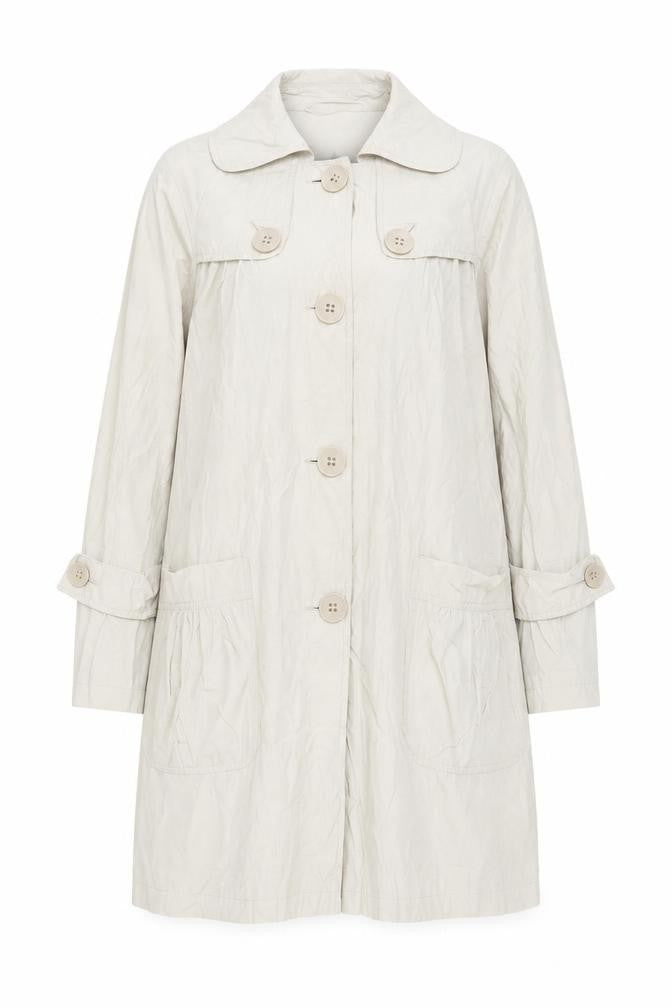 Womens UK Size 12 Warehouse Beige Trench Coat