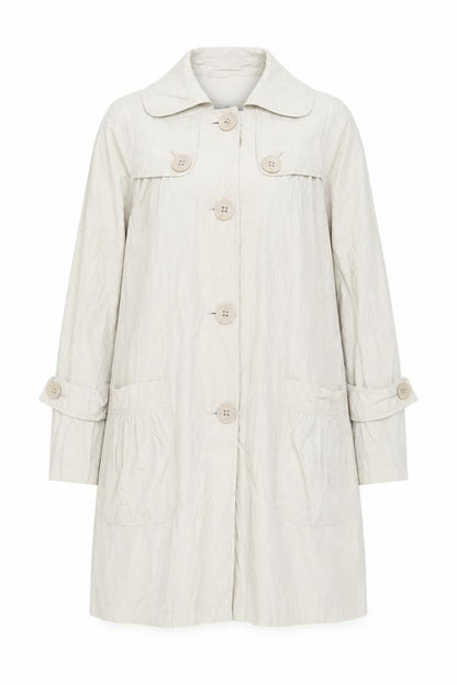 Womens UK Size 12 Warehouse Beige Trench Coat