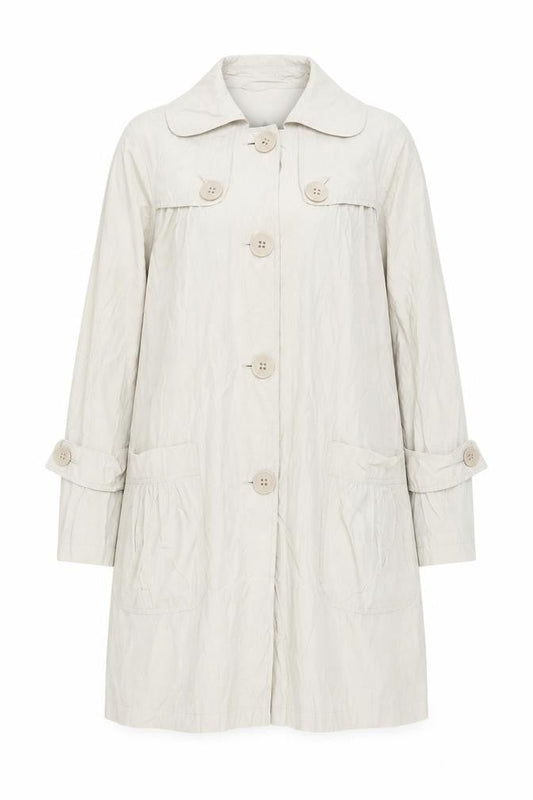 Womens UK Size 12 Warehouse Beige Trench Coat