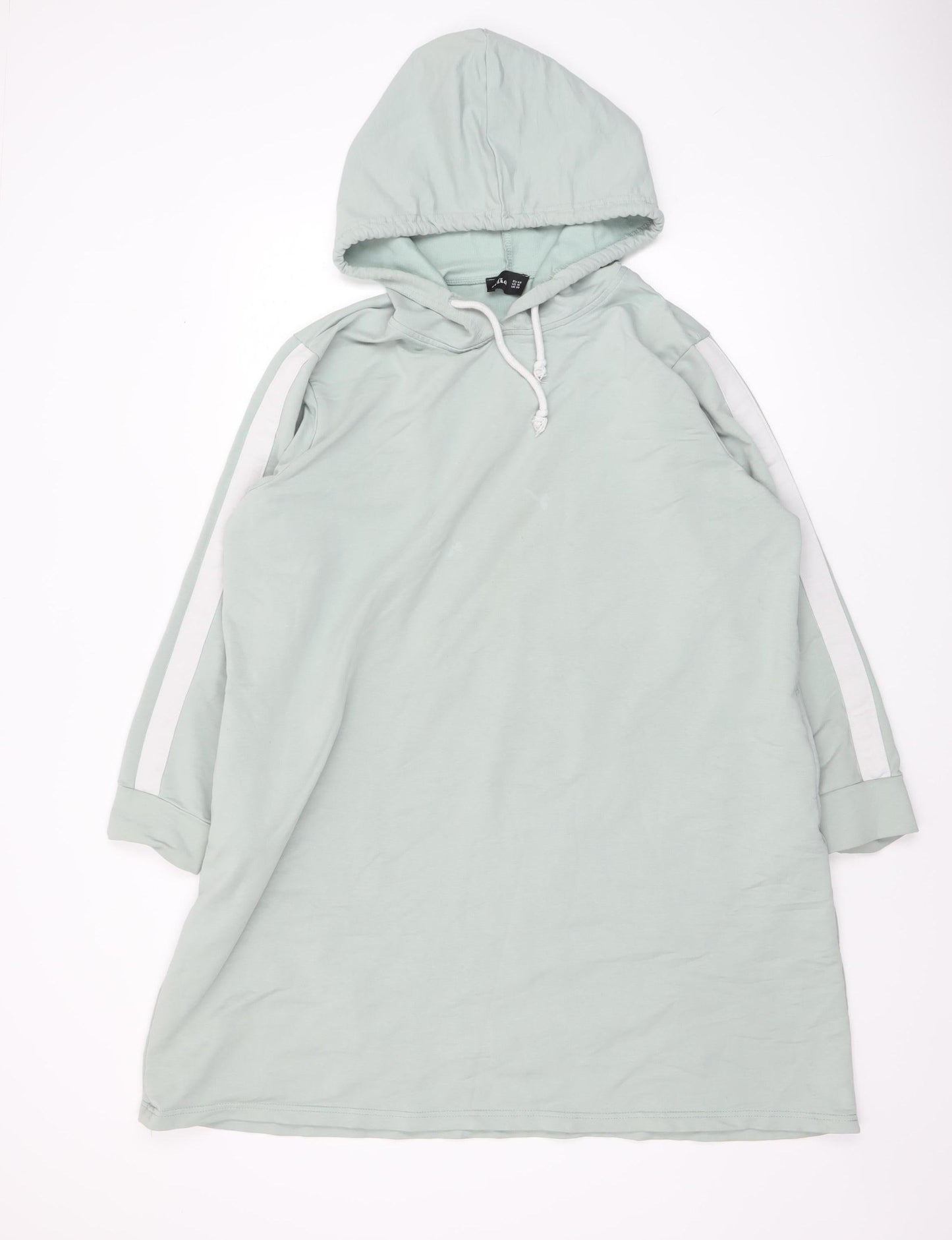 Womens UK Size 20 Alia Green Tunic Hoodie