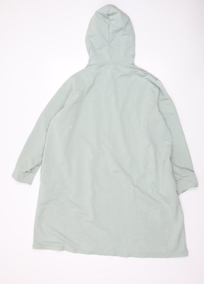 Womens UK Size 20 Alia Green Tunic Hoodie
